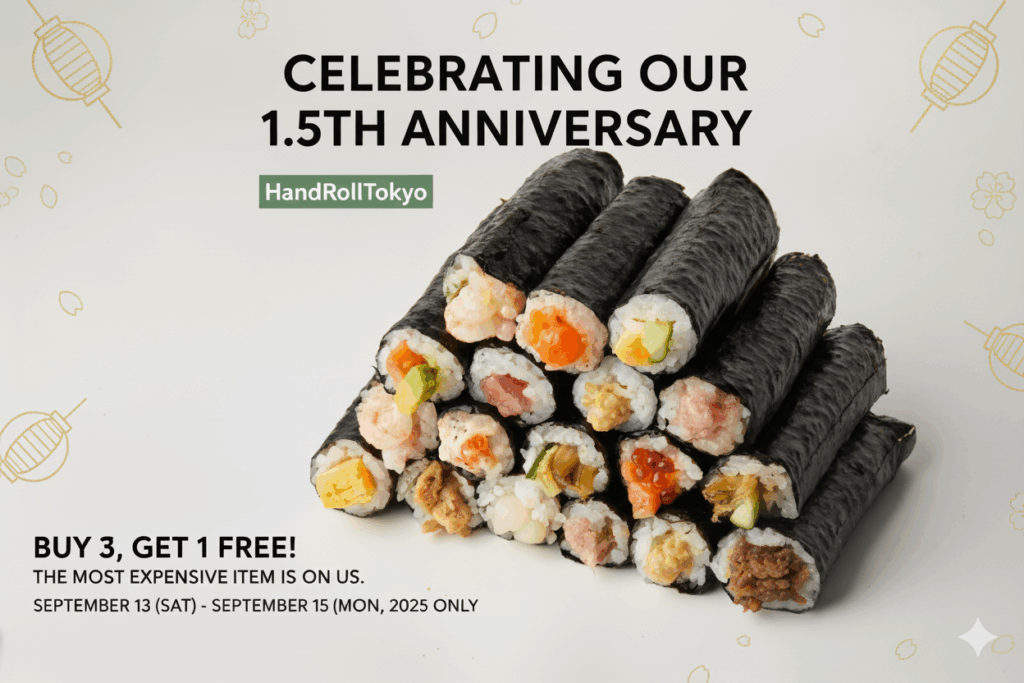 Hand Roll Tokyo1.5周年キャンペーン
